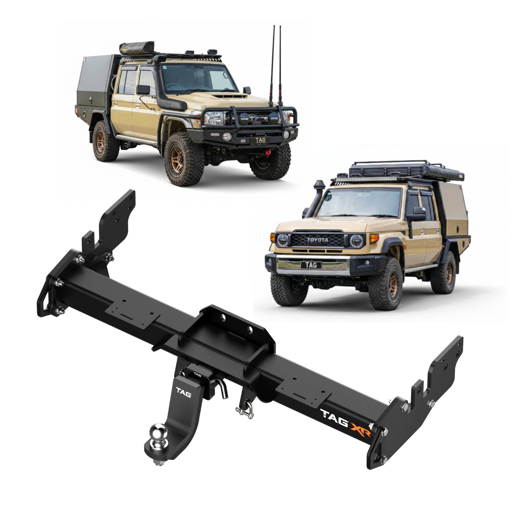 TAG 4x4 Recovery Towbar for Toyota Landcruiser 79 Series (08/2012 - on)