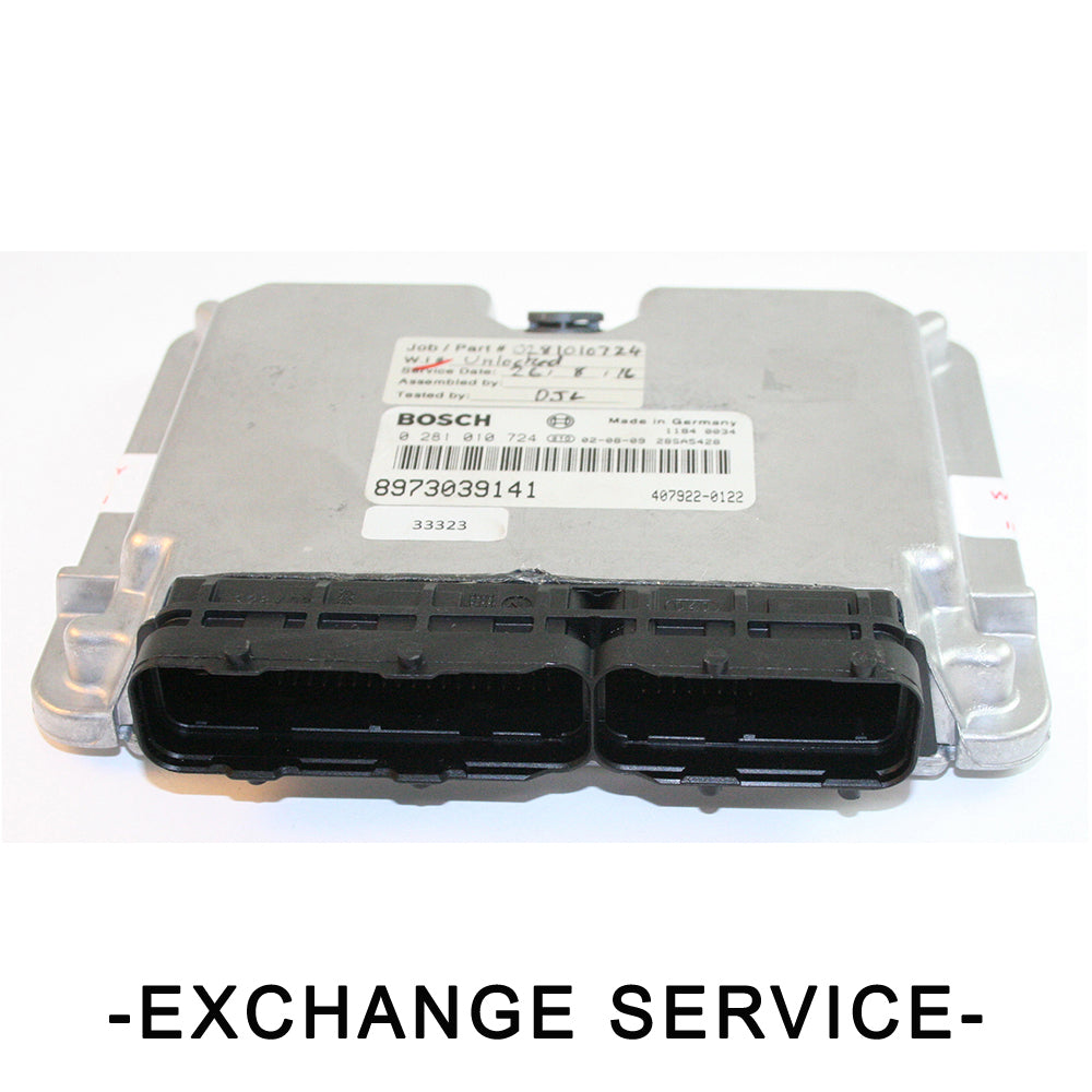 Re-manufactured OEM Engine Control Module For HOLDEN RODEO TF 3.0L 4JH1. OE# 0281010724 - Exchange