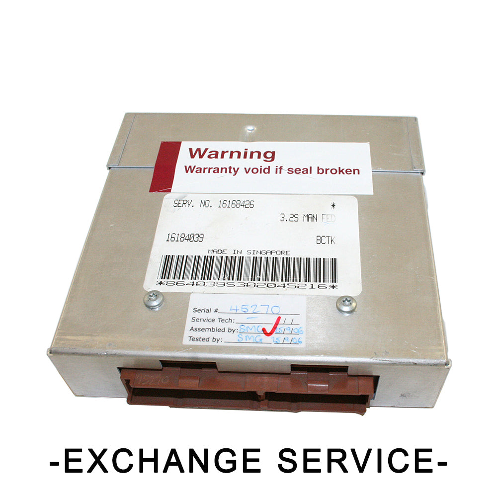 Re-manufactured OEM Engine Control Module ECM For HOLDEN JACKAROO FED 3.2L MAN-. - Exchange