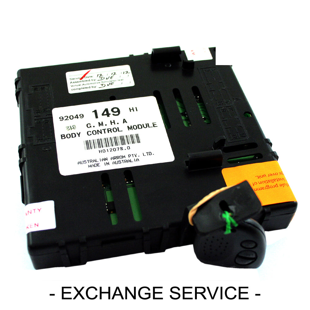 Re-manufactured OEM Body Control Module BCM & KEY For HOLDEN COMMODORE VS HI. OE# 92049149 - Exchange