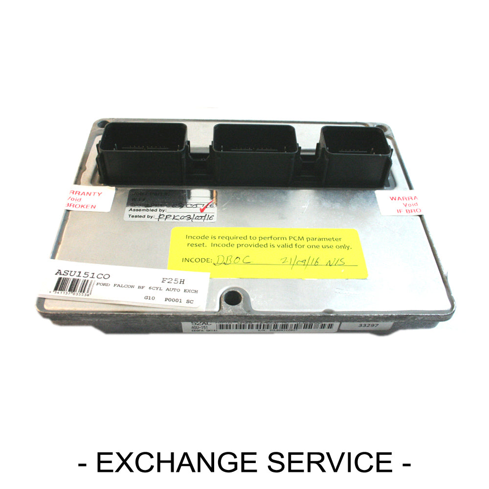 Re-manufactured OEM Engine Control Module ECM For Ford FALCON BF 6 CYL AUTO-. .. - Exchange