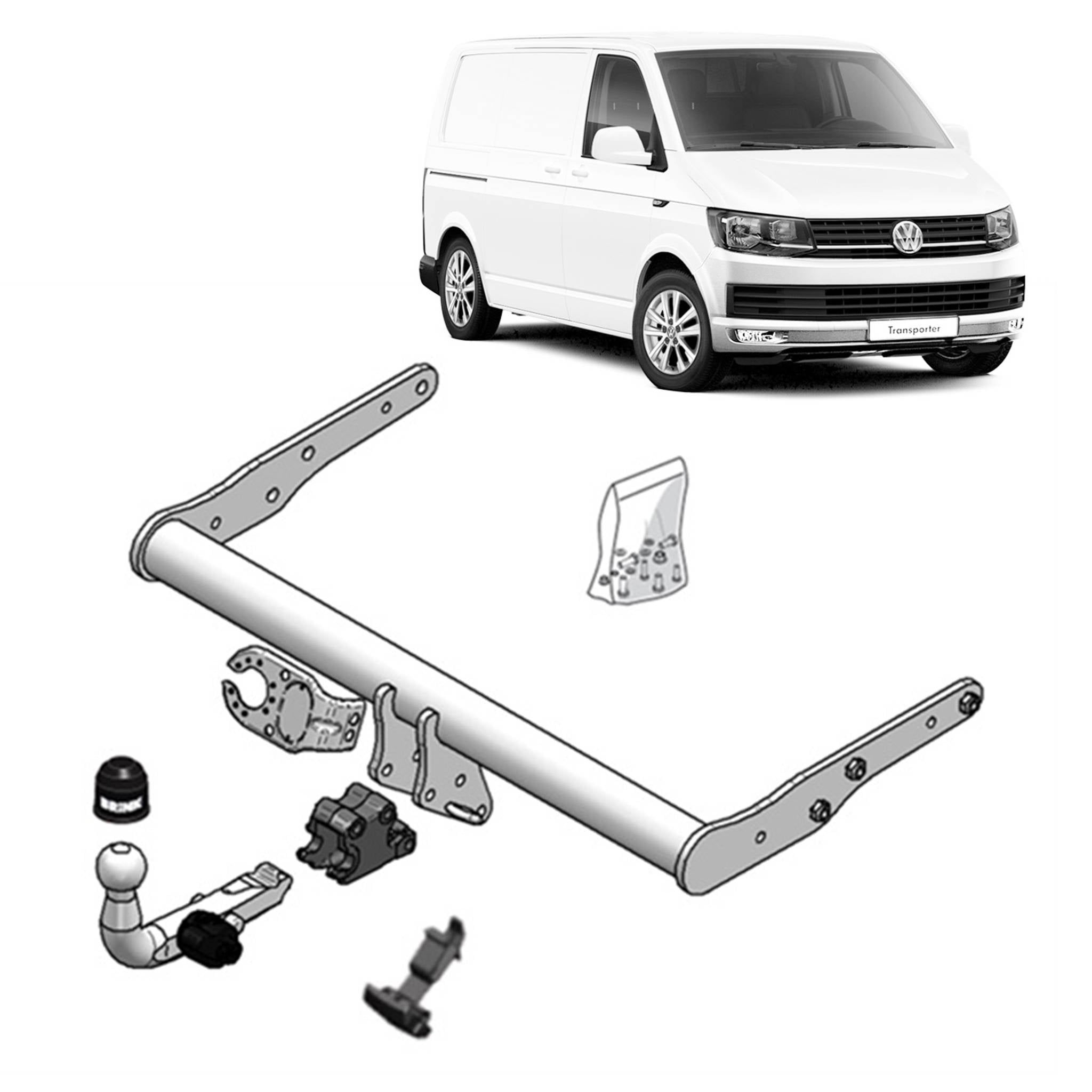 Brink Towbar for Volkswagen Transporter / Caravelle (04/2015 - 09/2019), Volkswagen Transporter (04/2015 - 09/2019), Volkswagen Transporter (04/2003 -