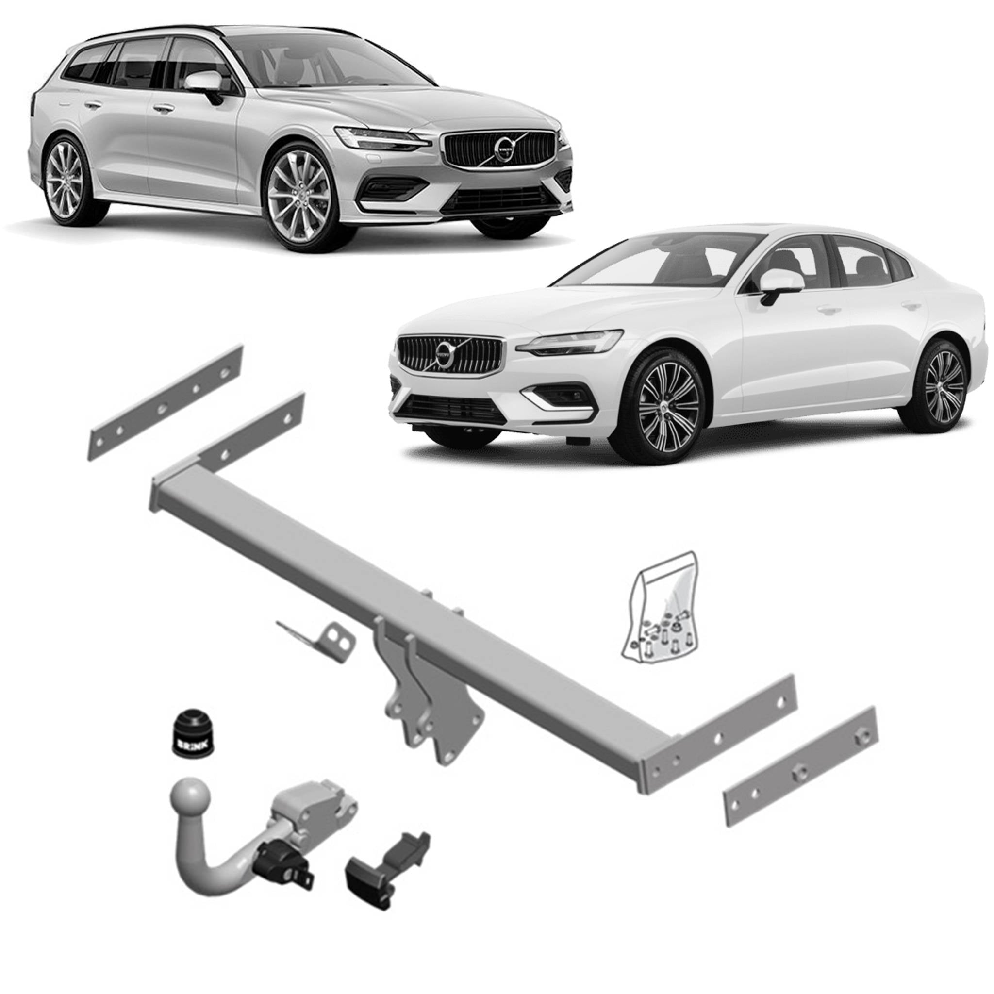 Brink Towbar for Volvo V60 (07/2010 - 04/2019), Volvo S60 (04/2010 - 04/2019)