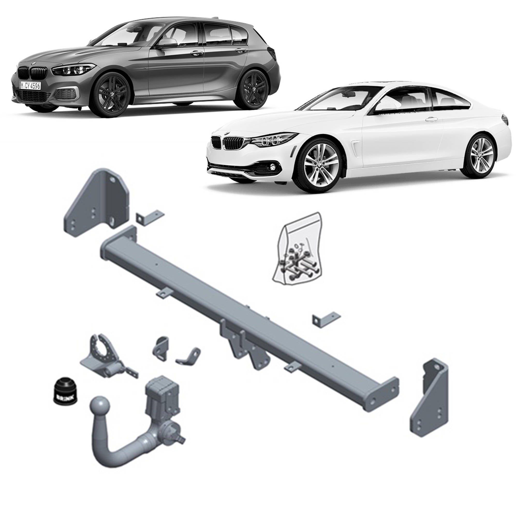 Brink Towbar for BMW 4 (03/2014 - 03/2020), BMW X1 (07/2015 - on), BMW 3 (07/2012 - 06/2019), BMW 1 (12/2011 - 12/2015), BMW 4 (07/2013 - 05/2020), BMW 3 (11/2011 - on), BMW 1 (07/2011 - 06/2019), BMW 2 (11/2013 - 03/2018), BMW 4 (07/2013 - 09/2020),...