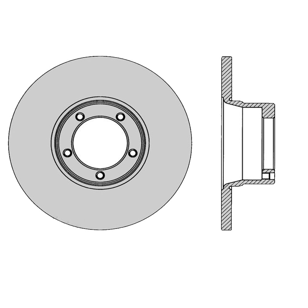 2x New *PROTEX* Disk Brake Rotors - Front For ROVER 3500 P6 4D Sdn RWD.