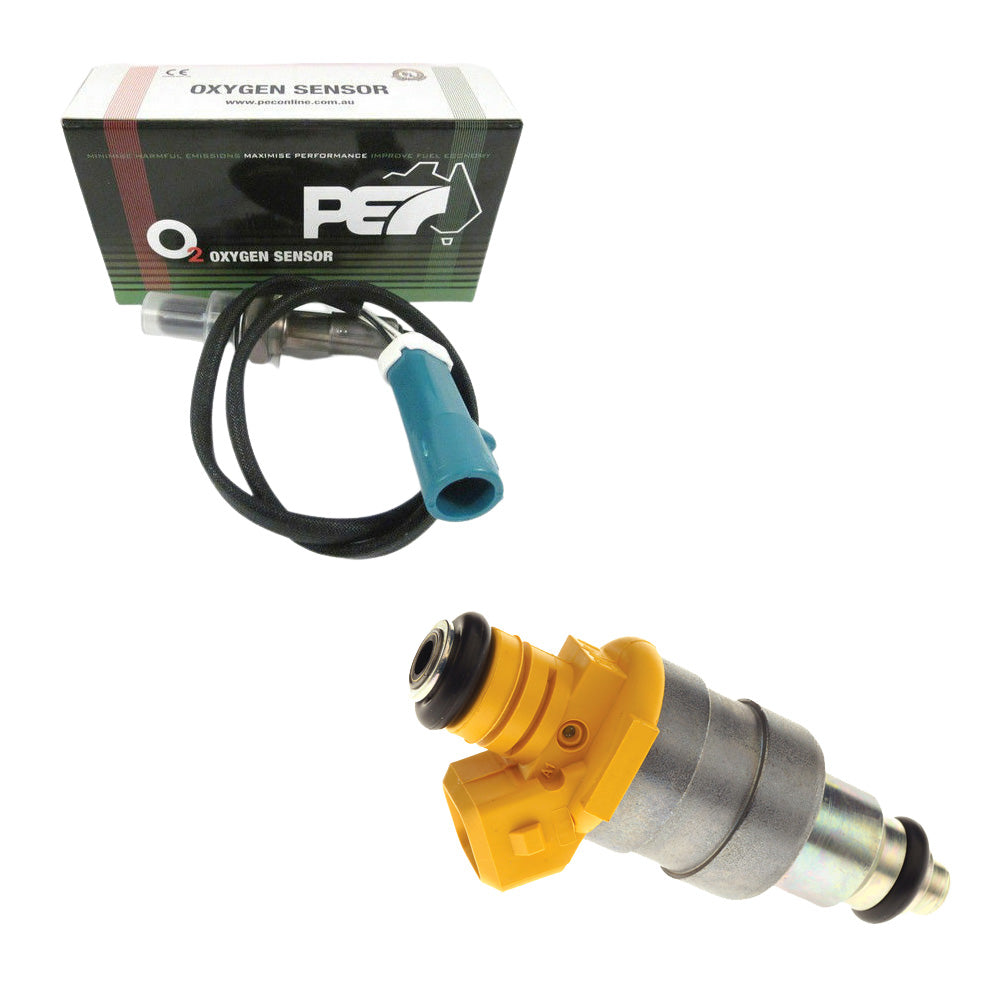 6x *OEM QUALITY* Fuel Injector + PEC Oxygen Sensor For Ford Fairmont EA ED EF EL