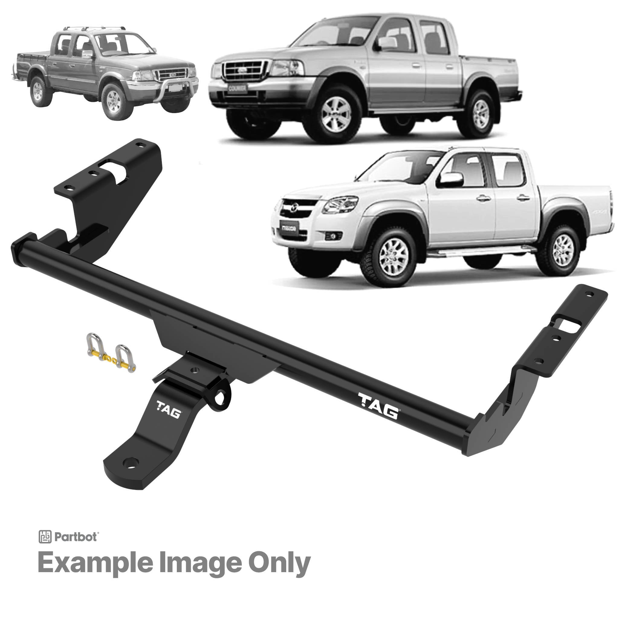 TAG Standard Duty Towbar for Mazda BT-50 (11/2006 - 12/2011), Mazda B2600 (11/1991 - 2006), B2500 (04/1996 - 11/2006), B2000 (1985 - 1988), B2200 (