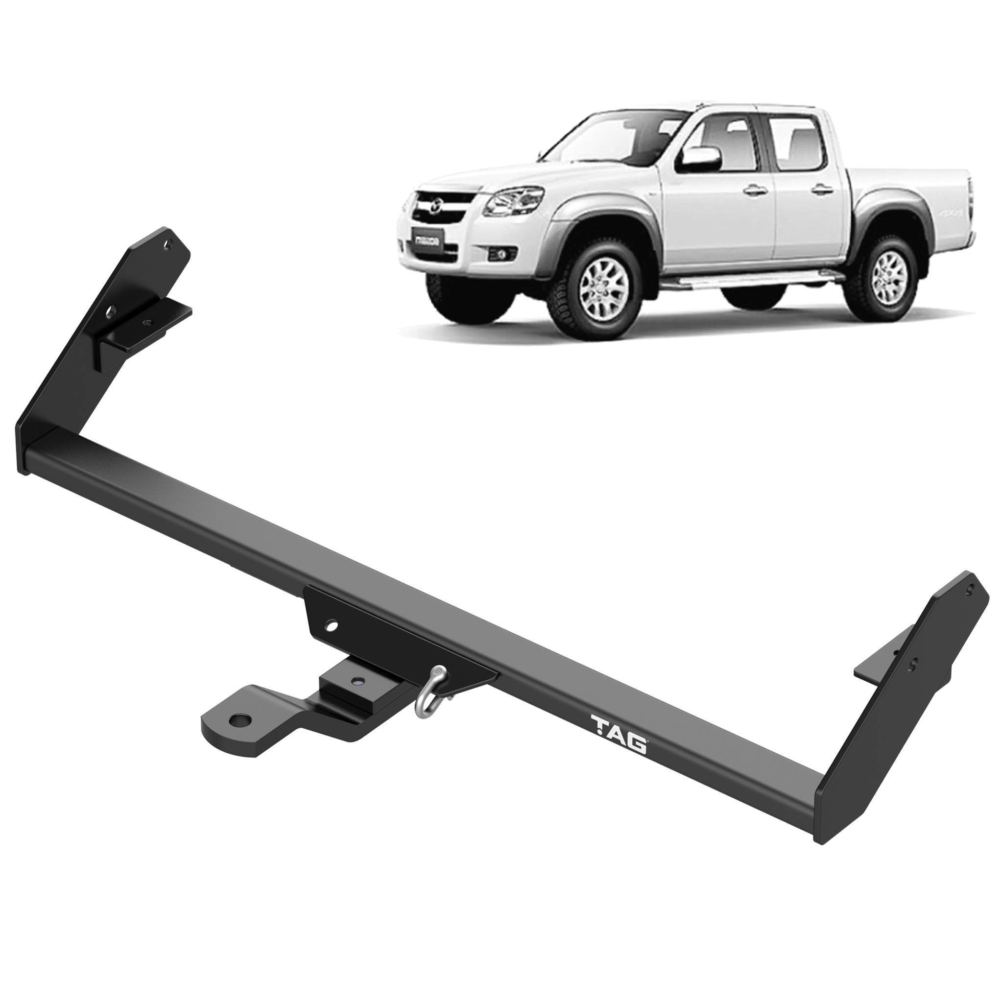 TAG Standard Duty Towbar for Ford Courier (05/1987 - 12/2006), Ford Ranger (11/2006 - 11/2011), Mazda B2600 (1987 - 2006), B2500 (04/1996 - 11/2006), B4000 (2005 - 2006), Mazda BT-50 (12/2006 - 12/2011)