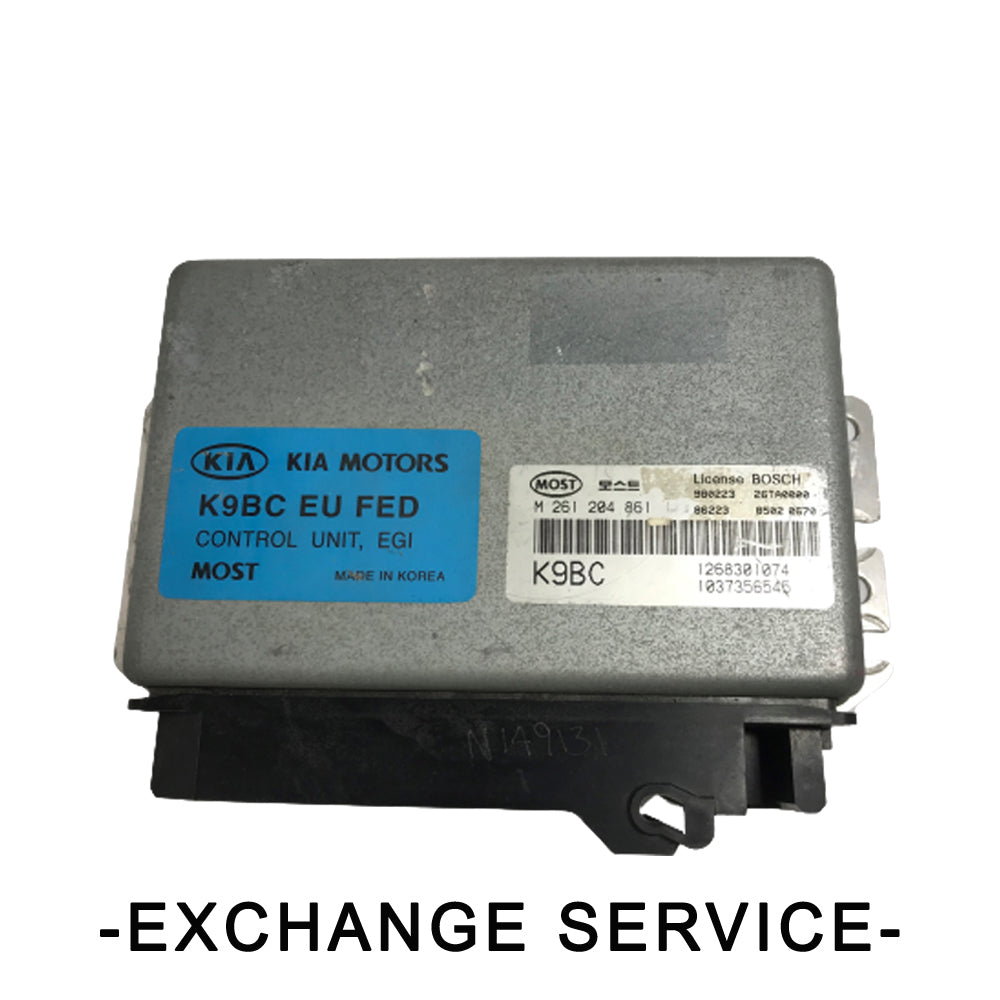 Reman. OEM ECH-Engine Control Module For KIA CREDOS 1998 (NON IMMOBILISED)-Exch